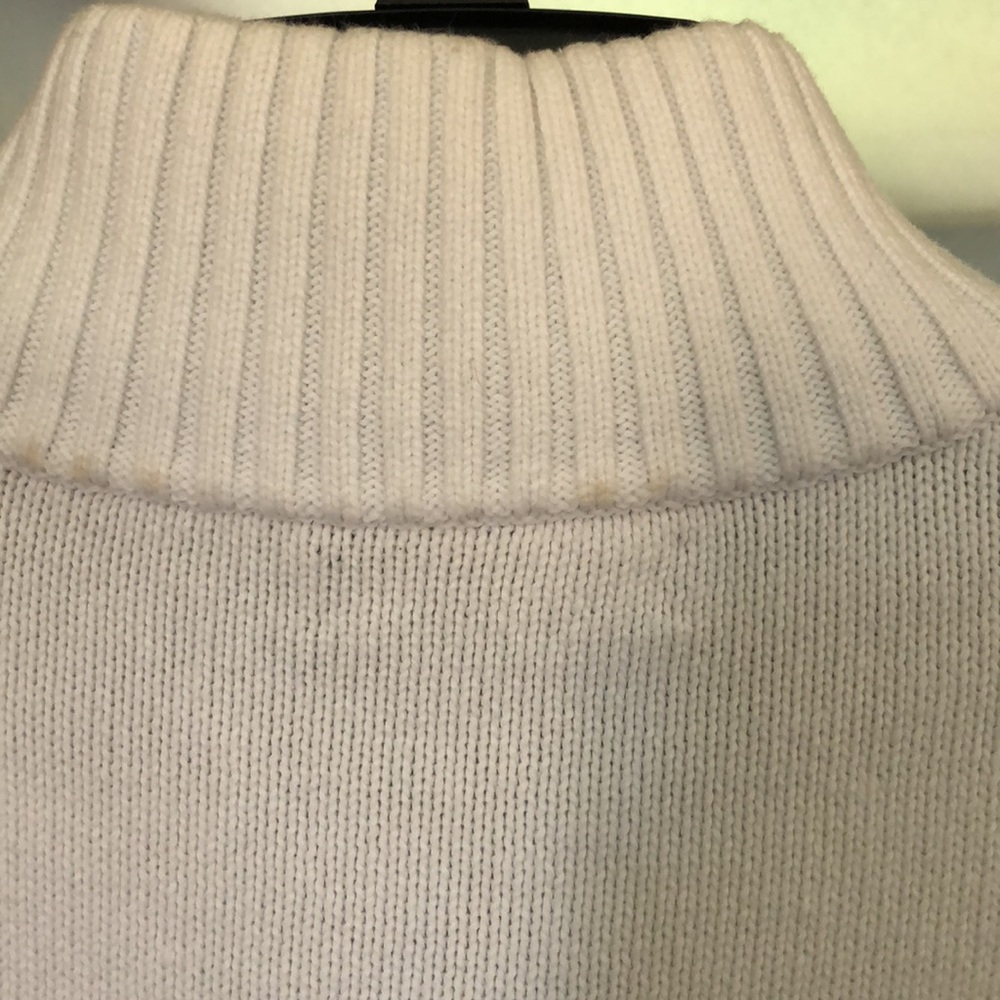 Ralph Lauren, long sleeved, white, half zip sweater,size extra large - Picture 5 of 8